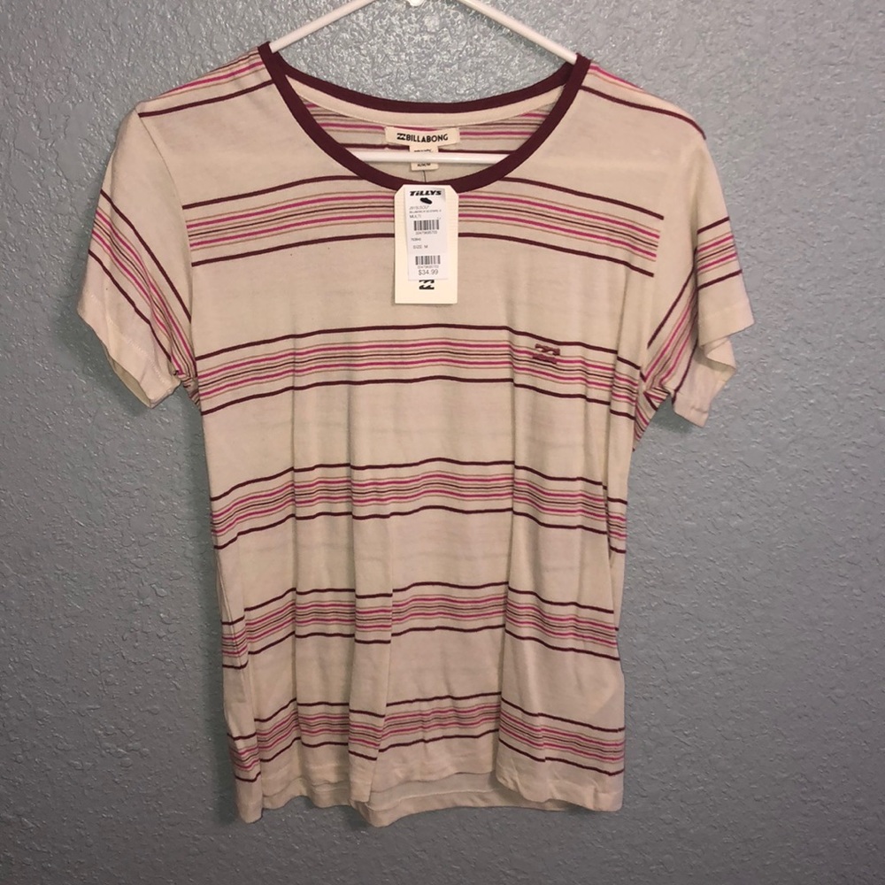 billabong striped t-shirt